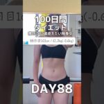 【100日間ダイエット88日目61.2kg】#short #ダイエット記録 #プロテイン #プロテインダイエット