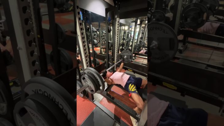 ベンチプレス100×4#ボディビル #フィジーク #ボディメイク #筋トレ #ベンチプレス #大学生