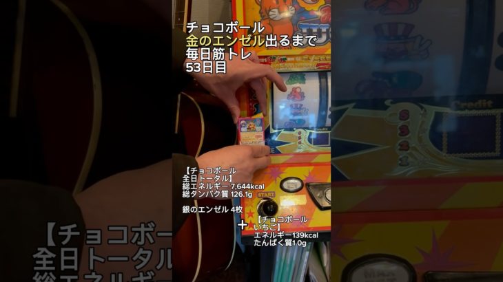 金のエンゼル出るまで毎日筋トレ53日目！【ちっち】#筋肉 #チョコボール