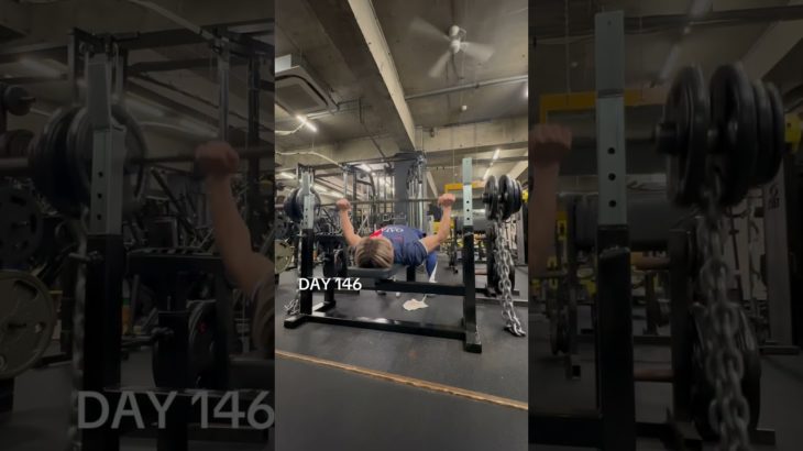 146日目/365日毎日トレーニング #筋トレ # ベンチプレス #365daychallenge #benchpress