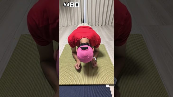 64日目 消防士さんの筋トレにチャレンジ！！ ちょっと手首痛めたので今週は脚だけ #体幹トレーニング