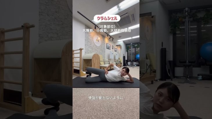 クラムシェル #ダイエット #ボディメイク #筋トレ #ピラティス #骨盤矯正 #トレーナー